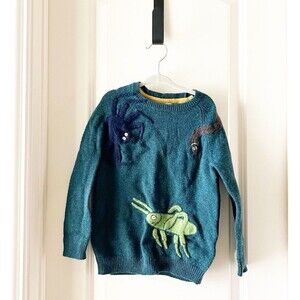 Mini Boden Roald Dahl Sz 6-7 James and the Giant Peach Sweater HTF EUC kid  wool